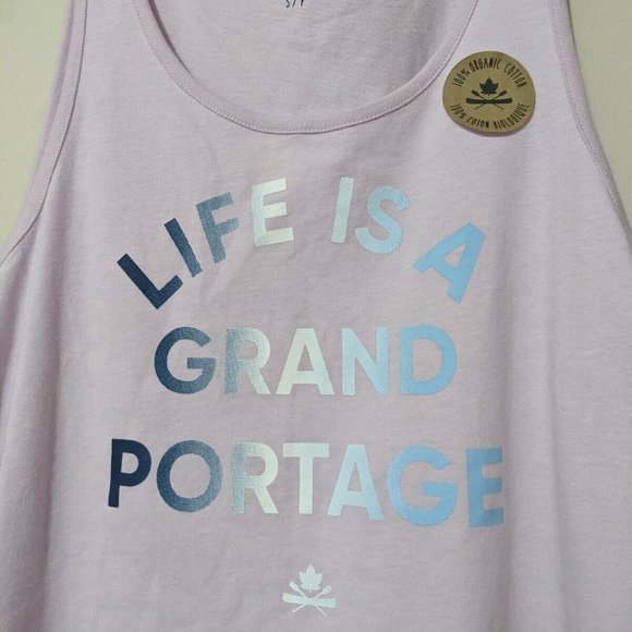 Hudson's Bay Life Is A Grand Portage Tank Top Size XL HBC Canada Outdoors New! - Picture 2 of 8